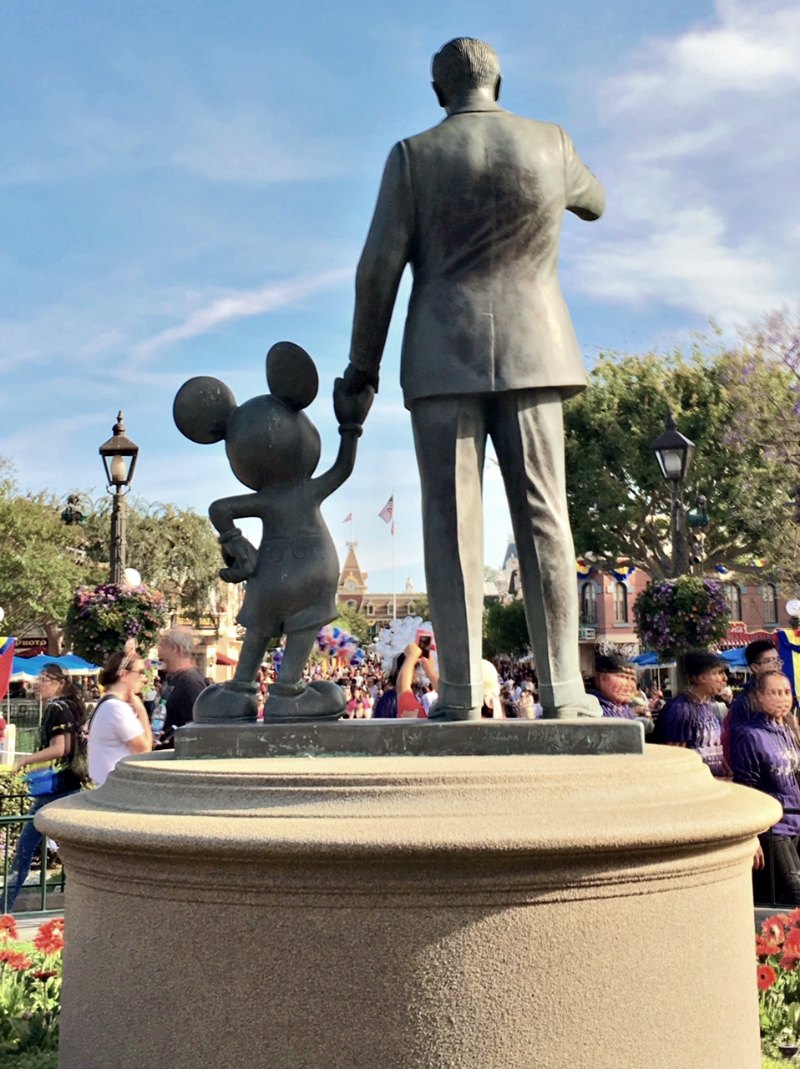 Partners Statue Main Street Disneyland