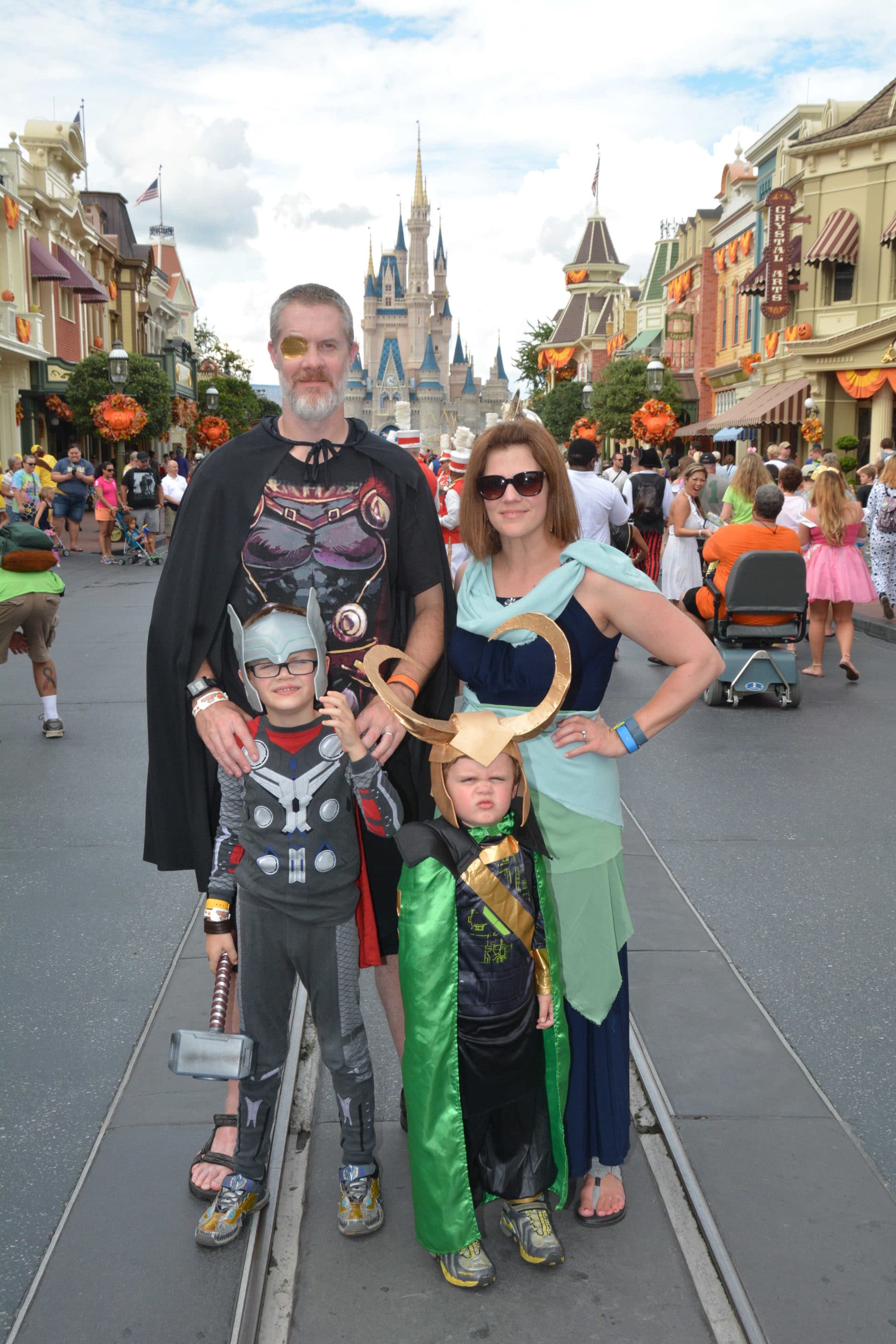 Asgard Family at Disney Halloween Party