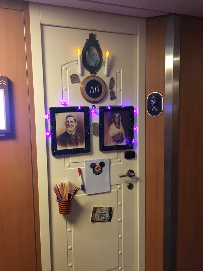 Disney halloween decorations disney cruise door