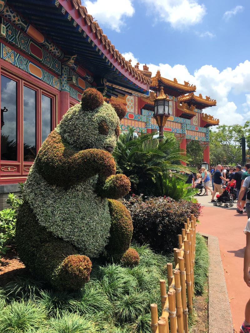 epcot panda topiary