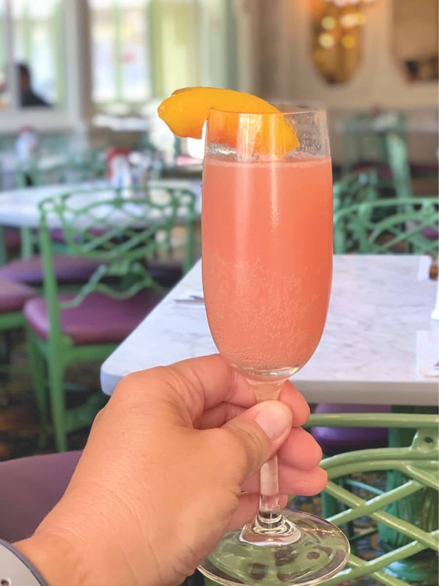 Peach Bellini at The Plaza